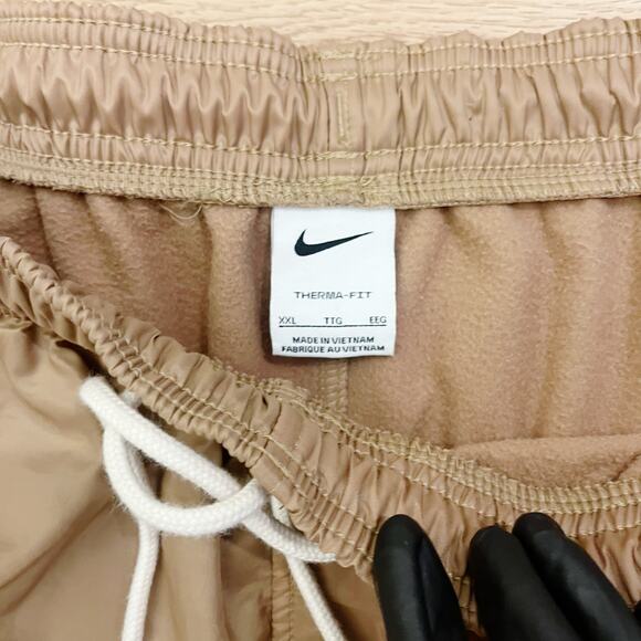 Nike Men's Therma-FIT Standard Winterized Basketball Tan Pants Size XXL - Picture 9 of 10